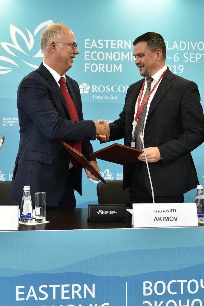 Signing ceremony with Deputy Prime Minister M.Akimov